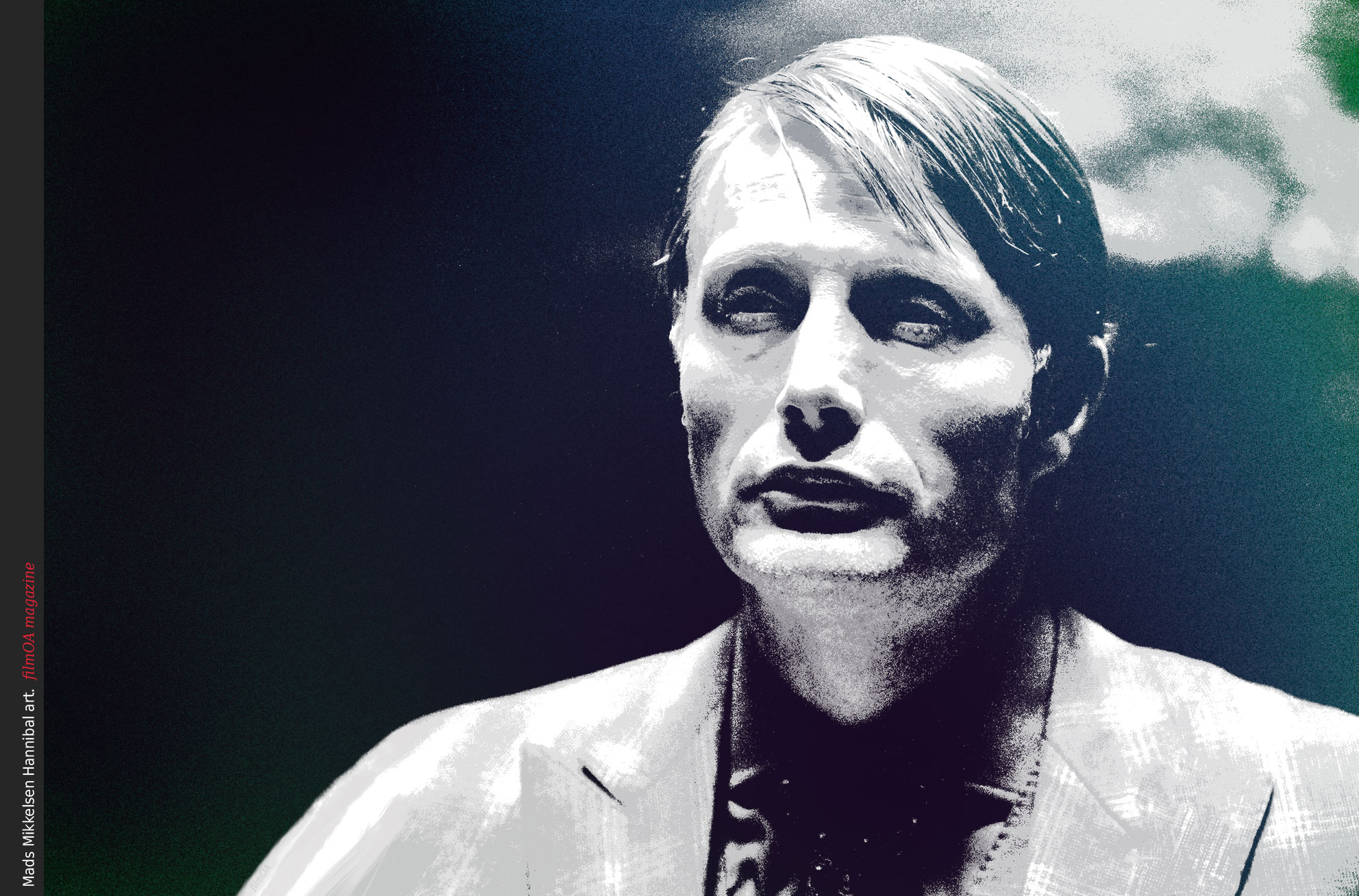 Mads Mikkelsen Hannibal poster art filmOA magazine