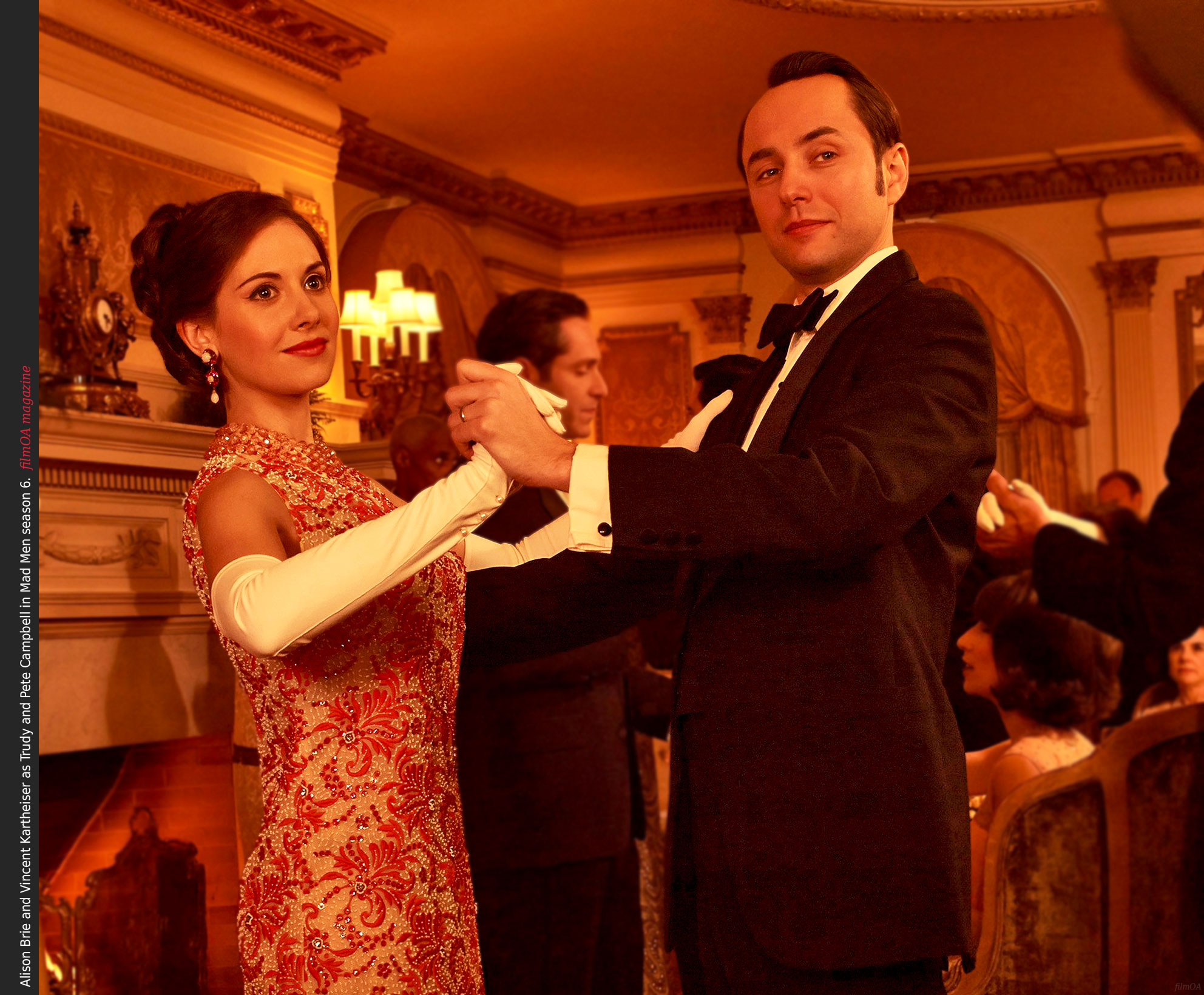 Alison Brie and Vincent Kartheiser dance Trudy and Pete Campbell Mad Men season 6