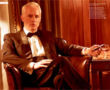 John Slattery as Roger Sterling exploring the 60’s in Mad Men season 6