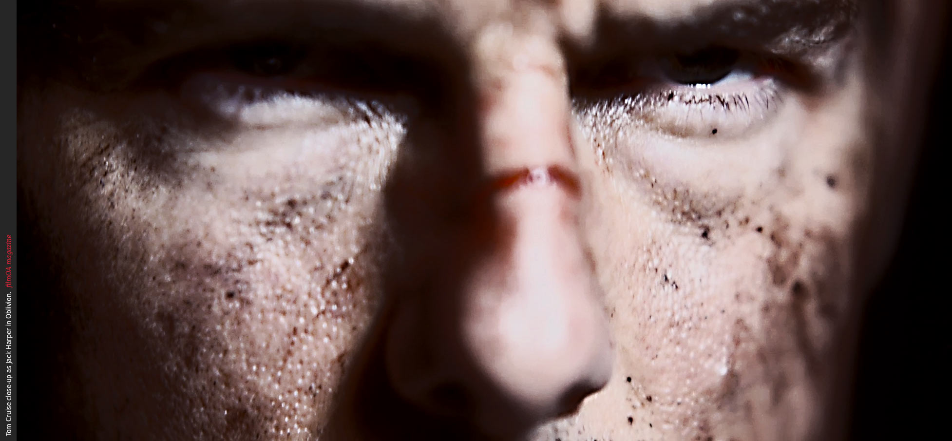 Tom Cruise eyes close-up Jack Harper in Oblivion