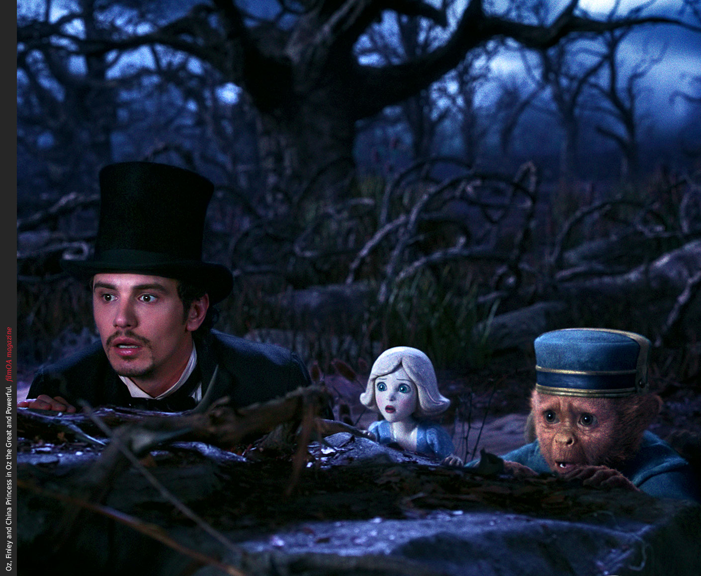 Oz, Finley and China Princess in Oz the Great and Powerful