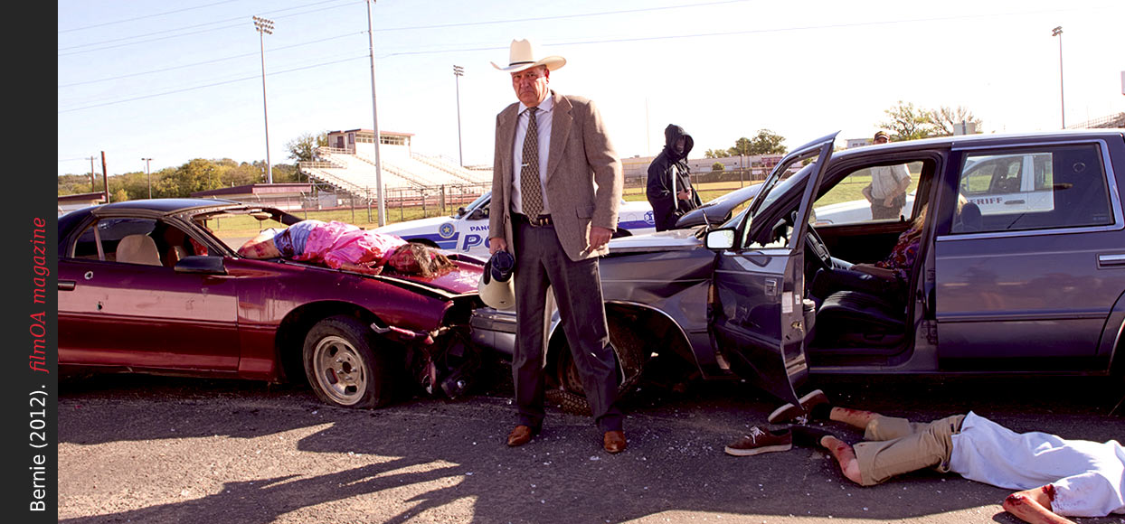 death car crash blood cowboy bernie