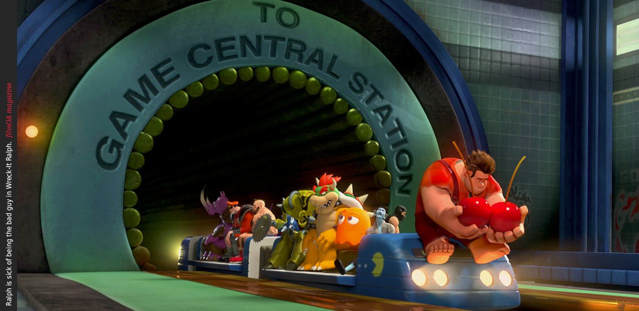 Wreck It Ralph game central Bowser Halo Pacman Tekken