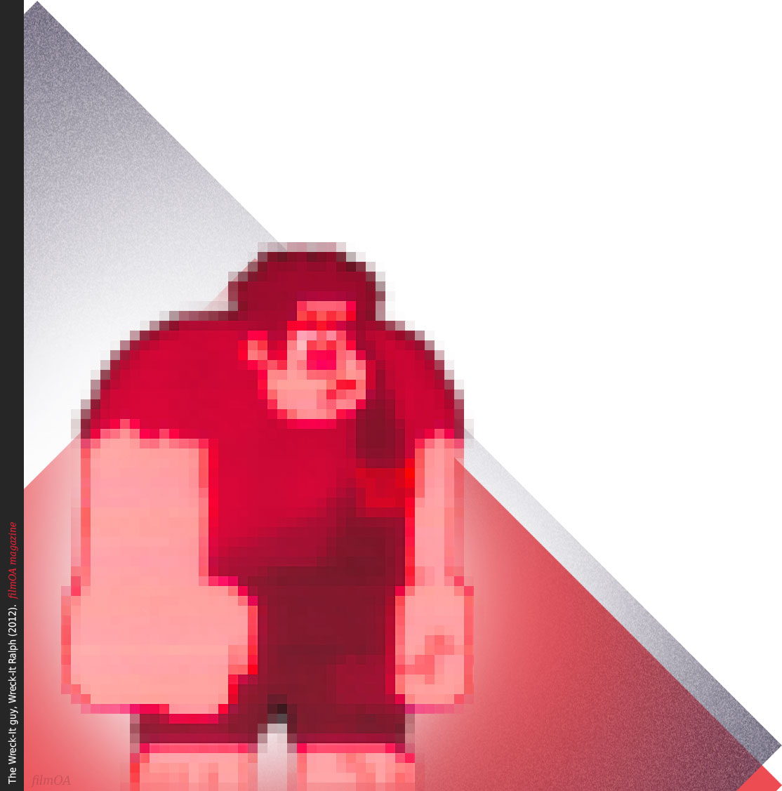 Wreck It Ralph pixelated tv art filmOA