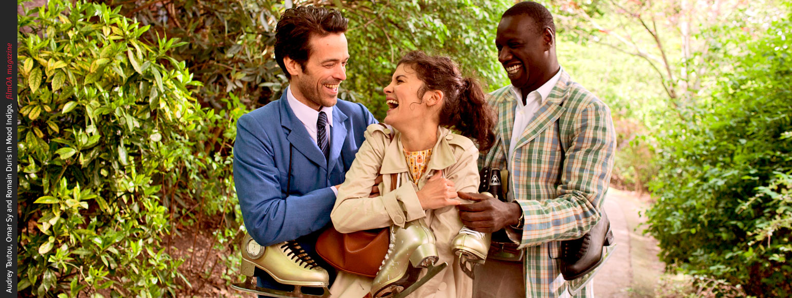 Audrey Tautou, Omar Sy and Romain Duris ice skates Mood Indigo