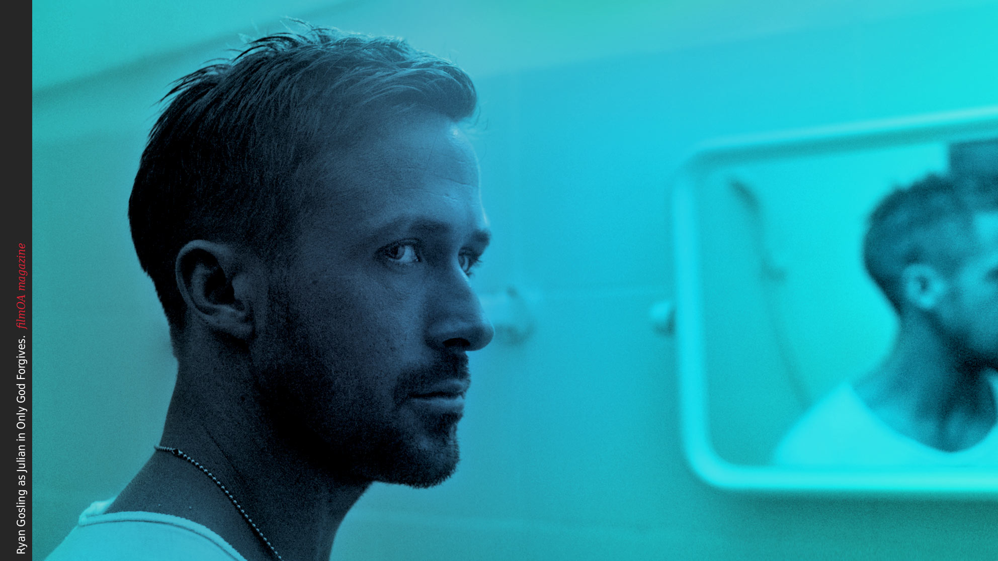 Ryan Gosling close-up beard blue eyes Only God Forgives