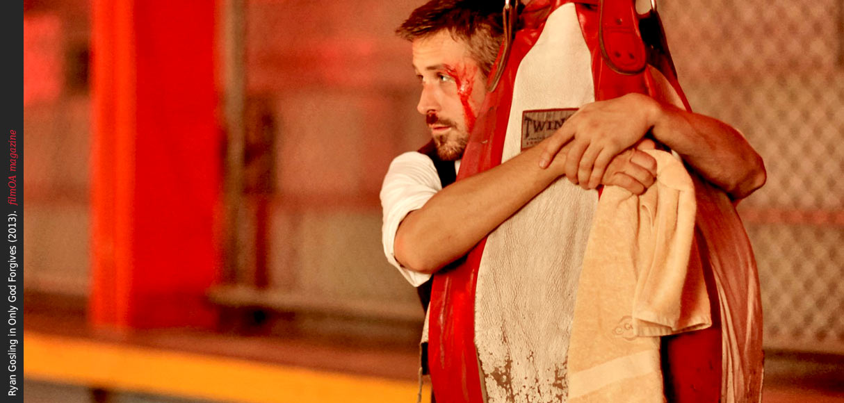 Ryan Gosling blood face red boxing ball Only God Forgives