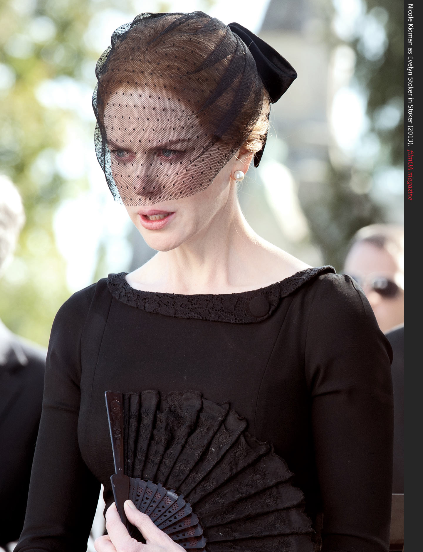 Nicole Kidman mourning dress sad cry Evelyn Stoker in Stoker 2013