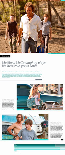 Matthew McConaughey plays his best role yet in Mud