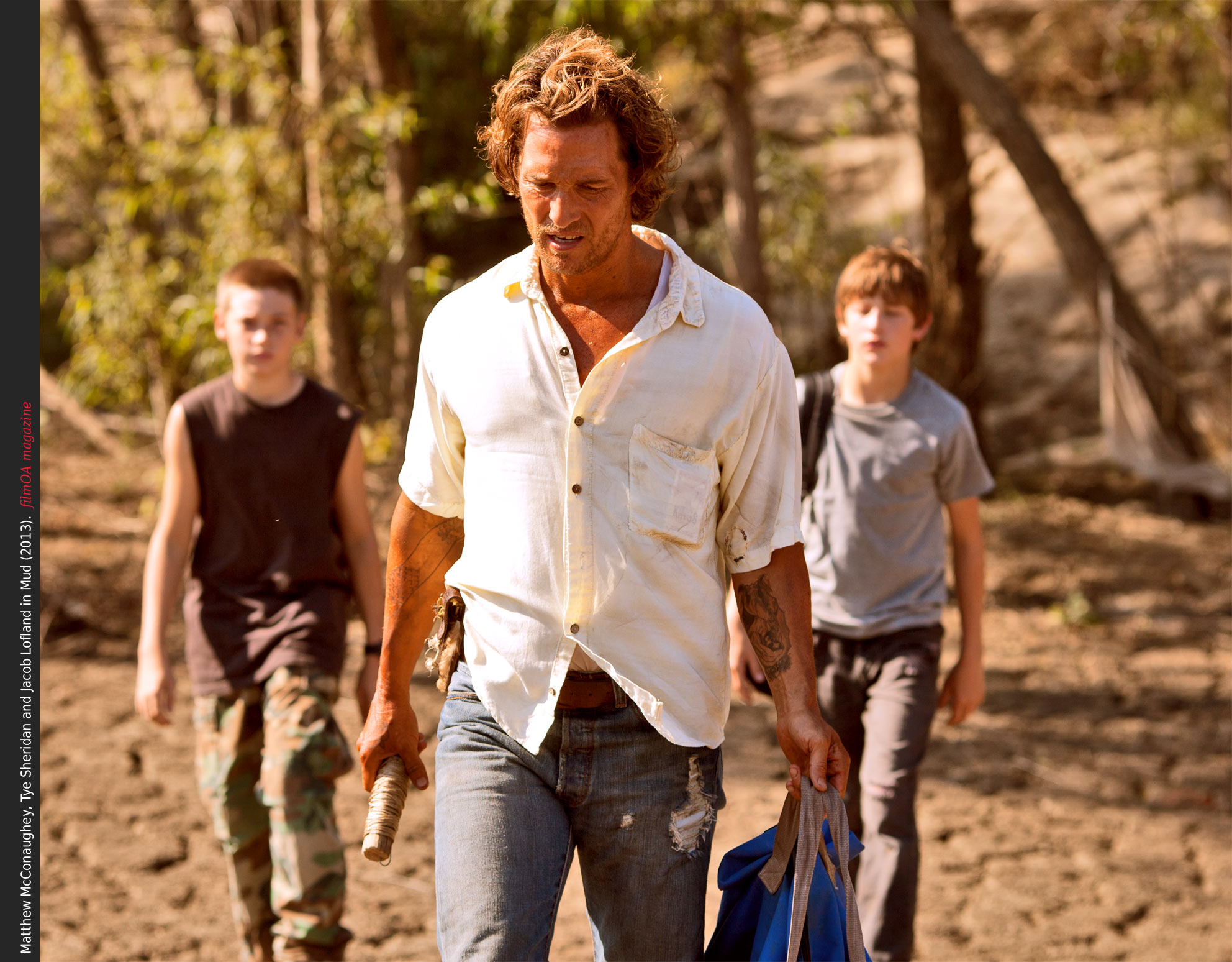Matthew McConaughey Tye Sheridan Jacob Lofland in Mud