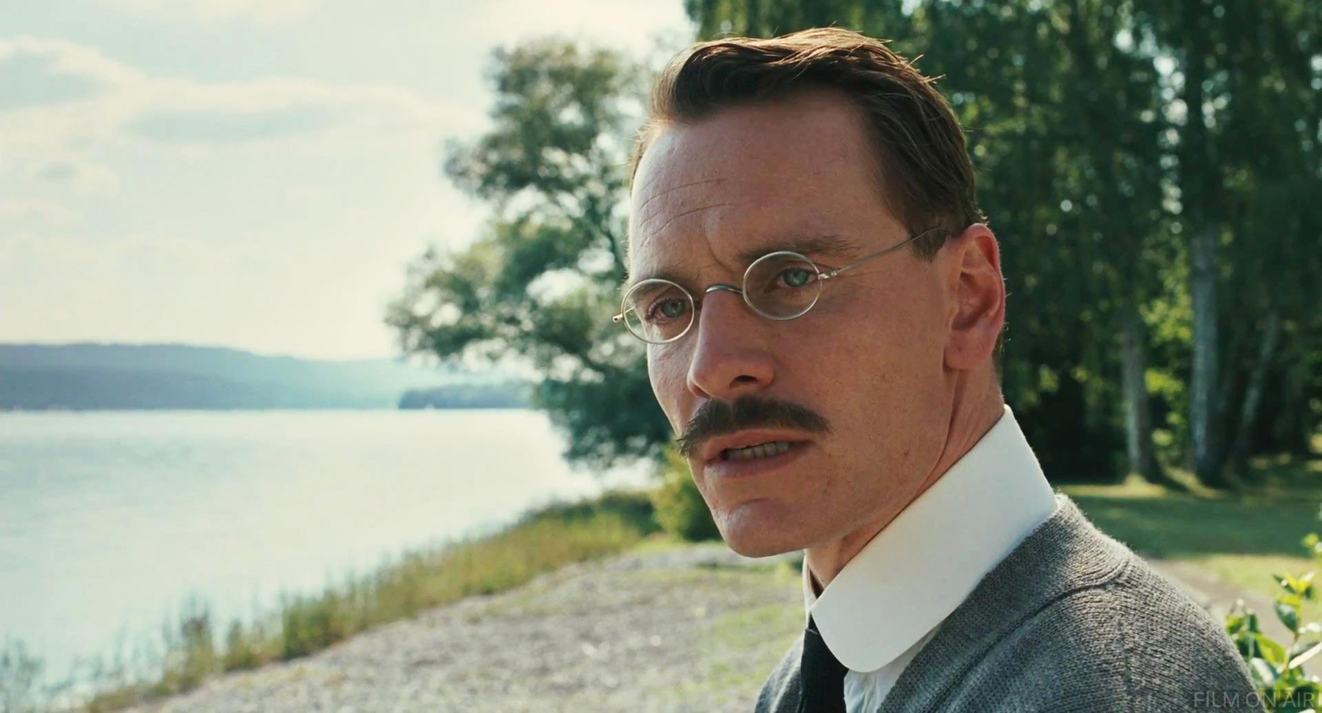 Fassbender As Jung Outside
 in A Dangerous Method in A Dangerous Method