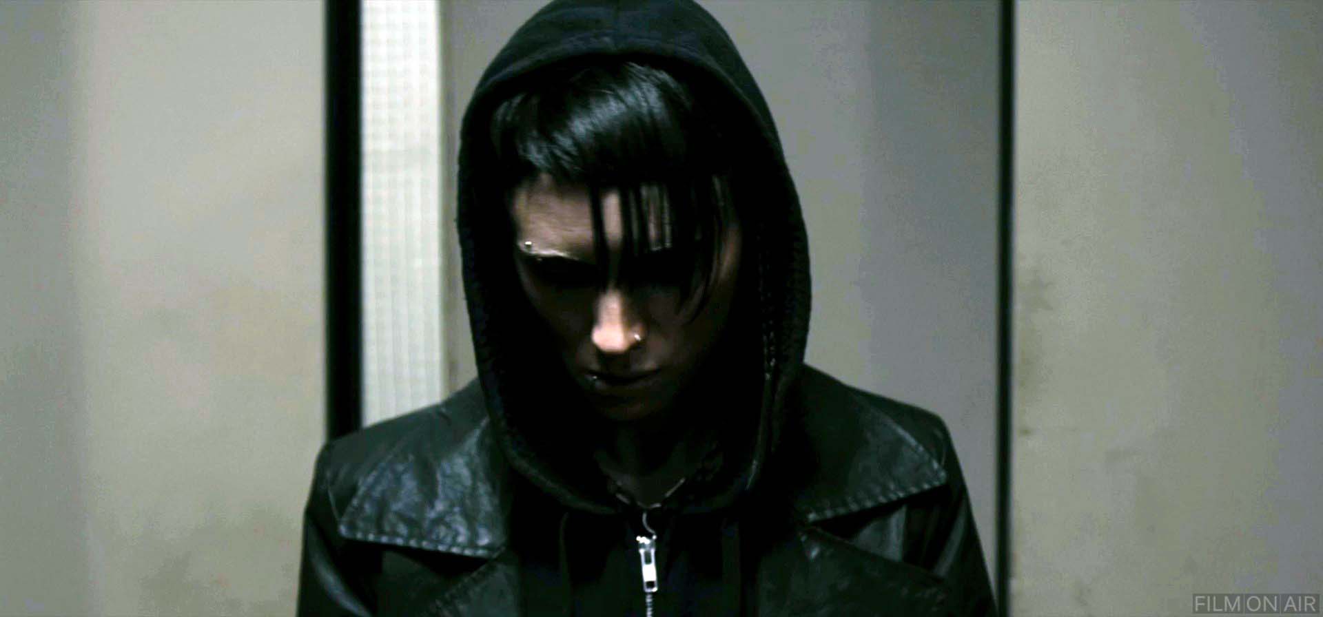 Girl With The Dragon Tattoo Looks Down
 in The Girl with the Dragon Tattoo in The Girl with the Dragon Tattoo
