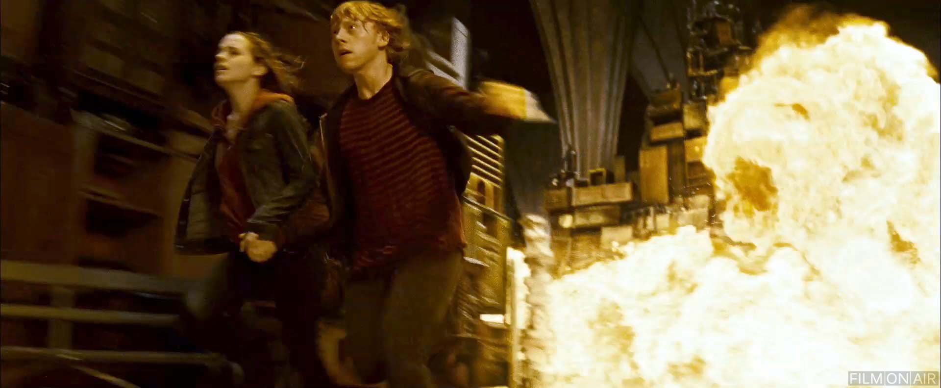 Ron Hermione Explosion
 in Harry Potter and the Deathly Hallows Part 2 in Harry Potter and the Deathly Hallows Part 2