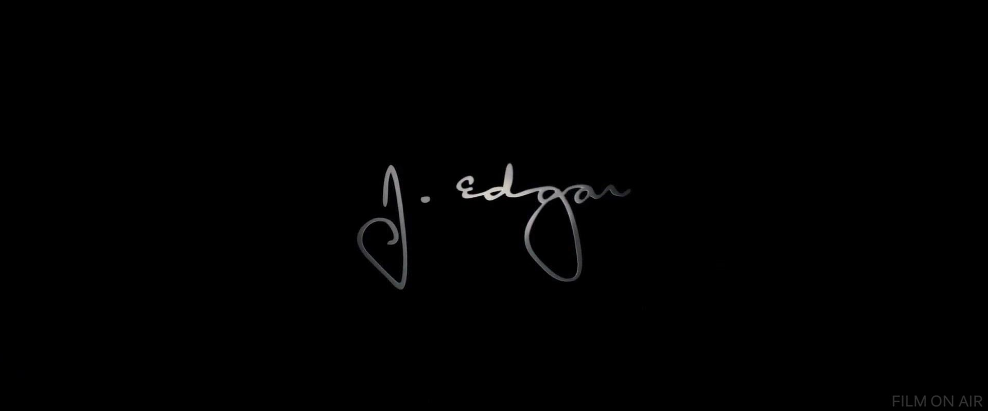 J Edgar Signature in J. Edgar in J. Edgar