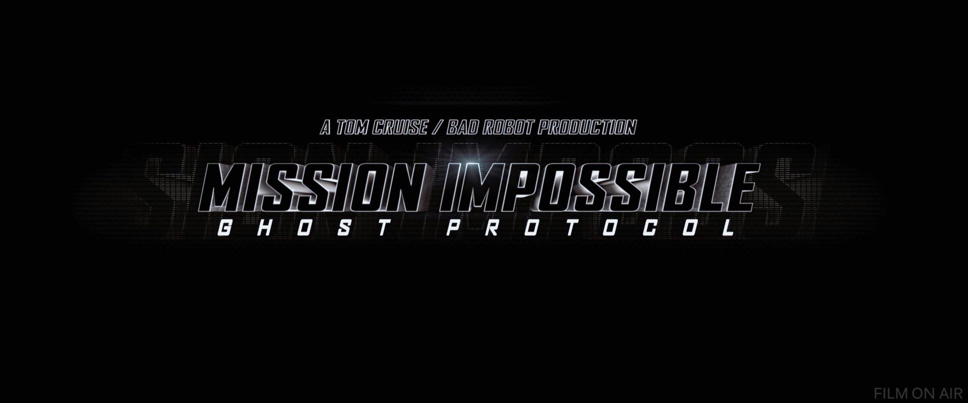 Mission Impossible 4 Ghost Protocol Logo
 in Mission: Impossible 4 - Ghost Protocol in Mission: Impossible - Ghost Protocol