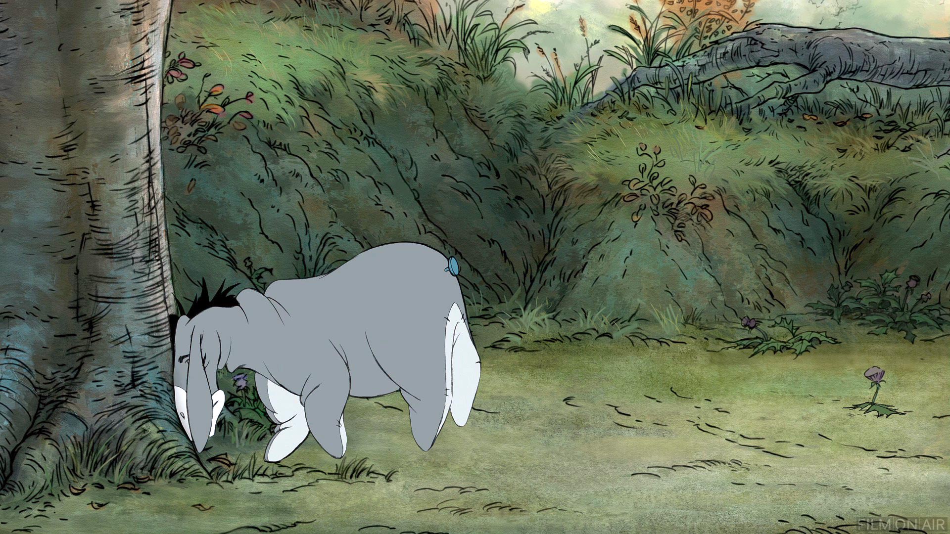 Eeyore Bonks Head
 in Winnie the Pooh in Winnie the Pooh