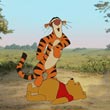 Tigger On Tummy
 in Winnie the Pooh