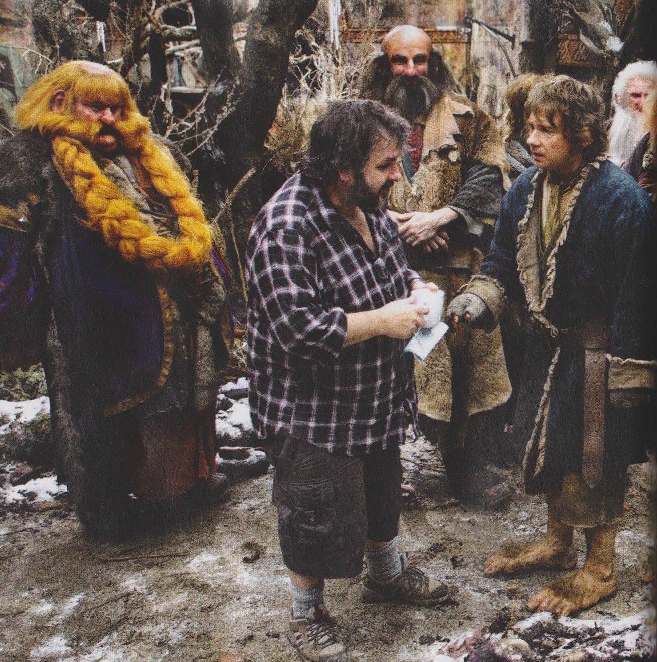 Peter Jackson on the set of the next Hobbit film