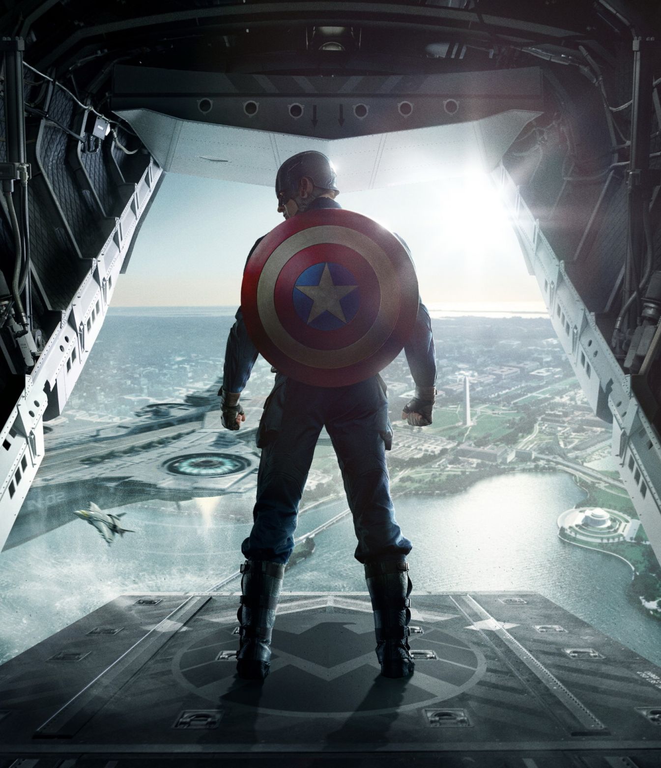 Chris Evans' back in Captain America: The Winter Soldier