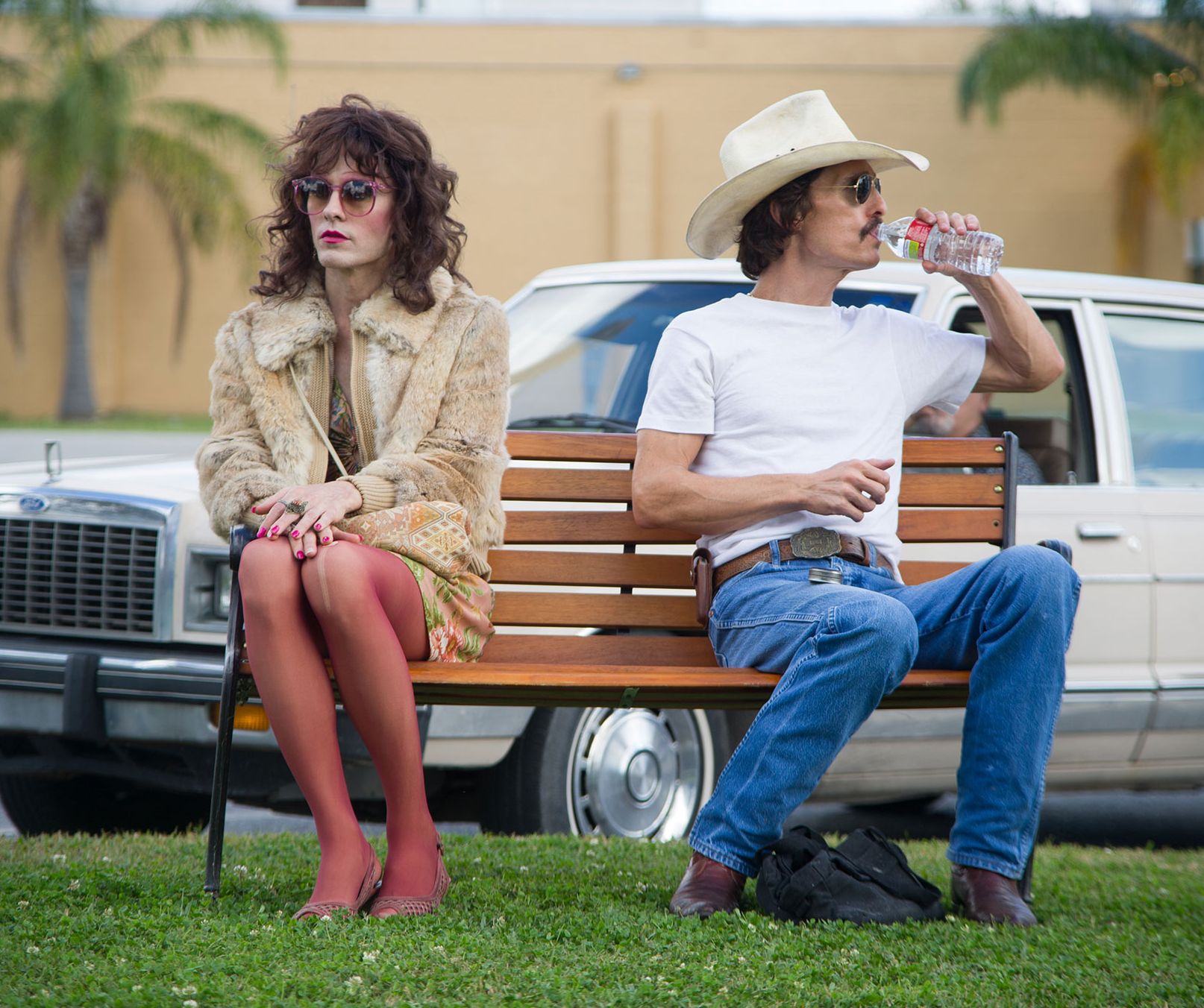 Jared Leto and Matthew McConaughey sitting around