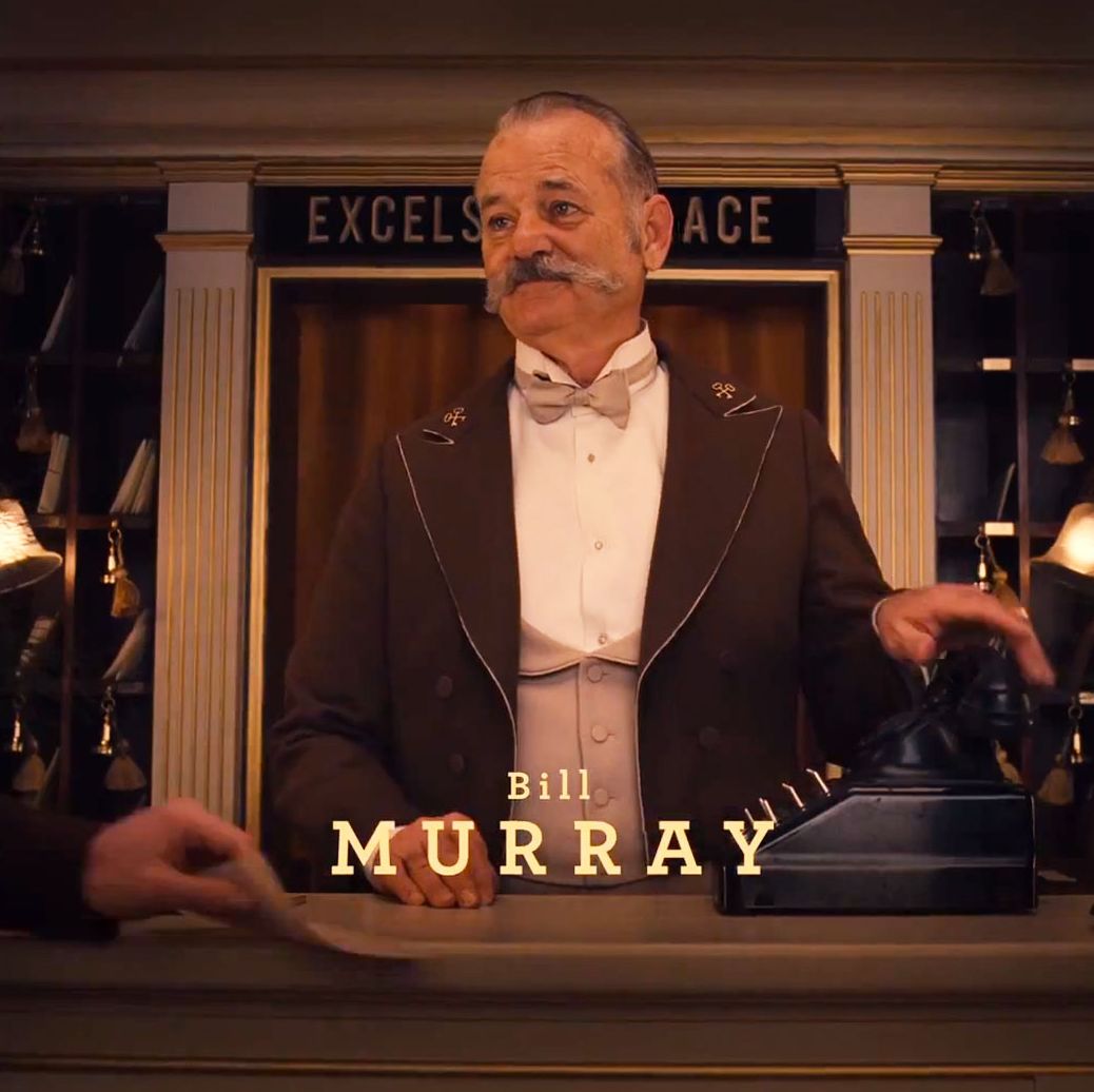 Bill Murray in The Grand Budapest Hotel