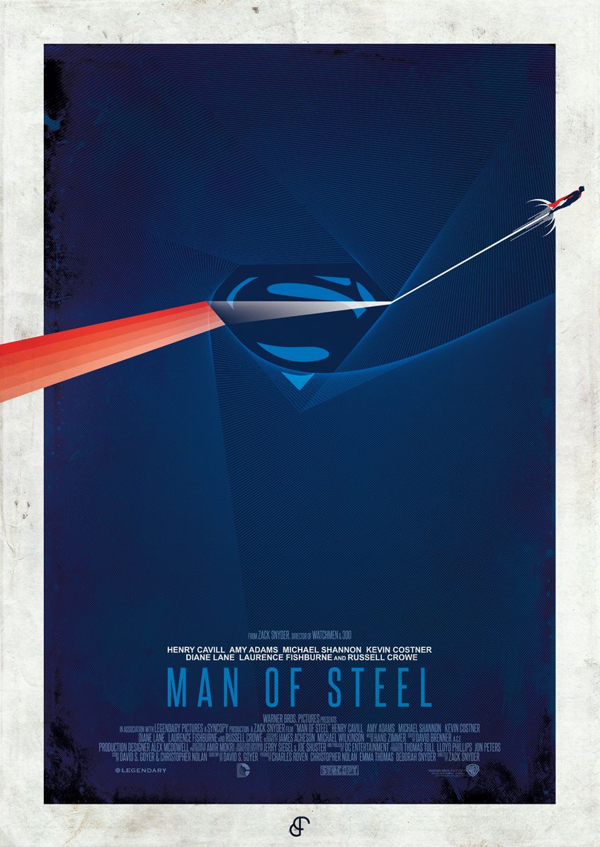 Minimal Poster: Man Of Steel