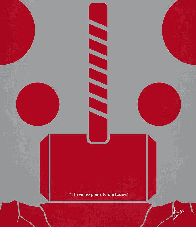 Minimalistic Thor poster art