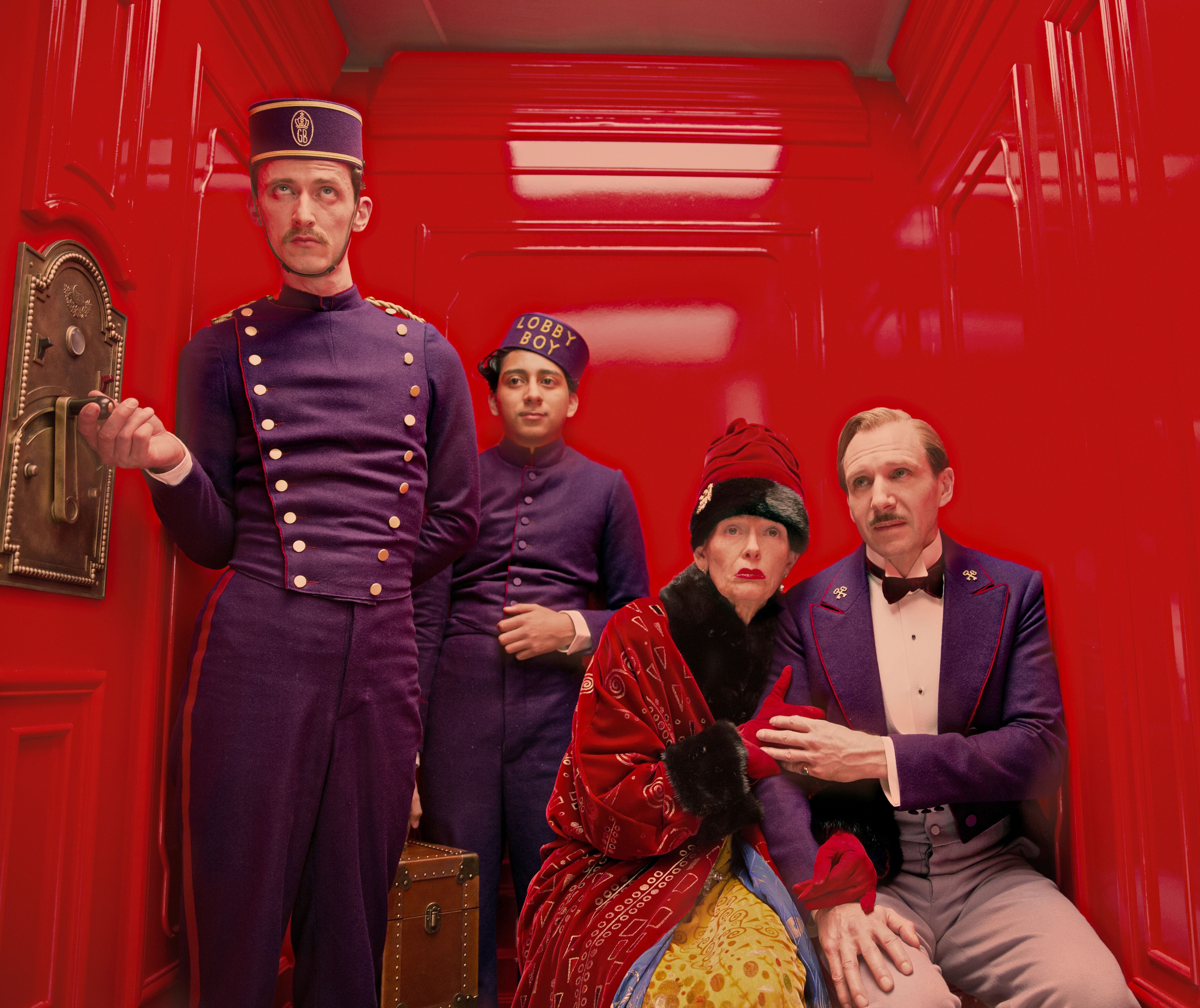 Bold colors in Wes Anderson's The Grand Budapest Hotel