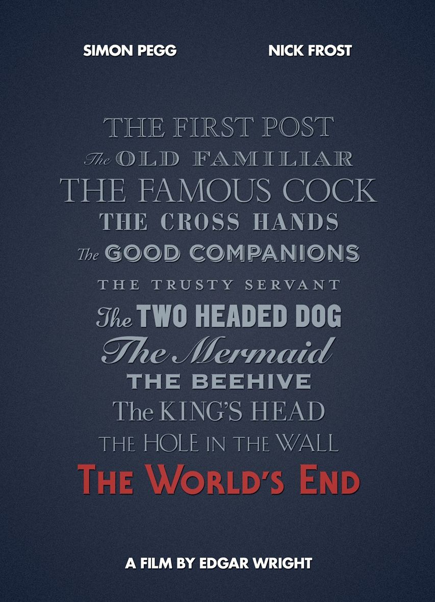 Minimal Poster: The World&#039;s End