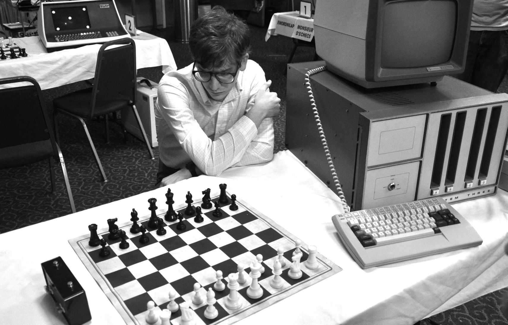 Patrick Riester as Peter Bishton in Computer Chess