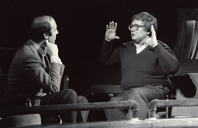 Gene Siskel and Roger Ebert talk about cinema