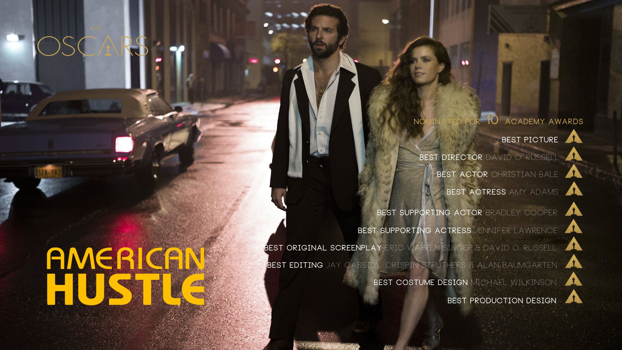 American Hustle nominated for 10 Academy Awards