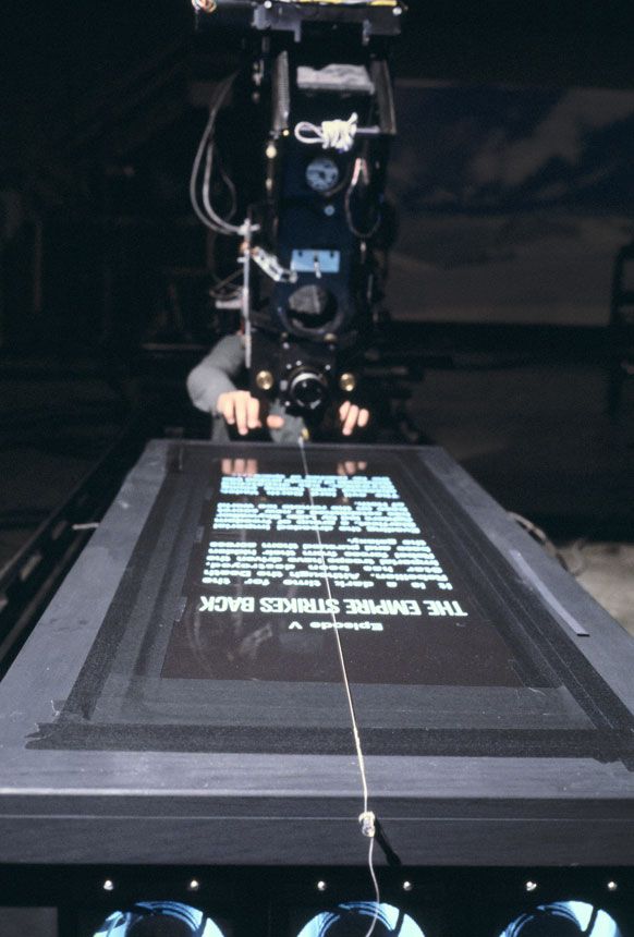 The Empire Strikes Back – filming the Crawl.