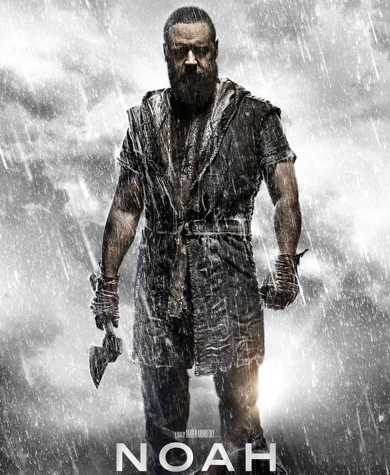 Russell Crowe, dark eyes and more rain, Noah