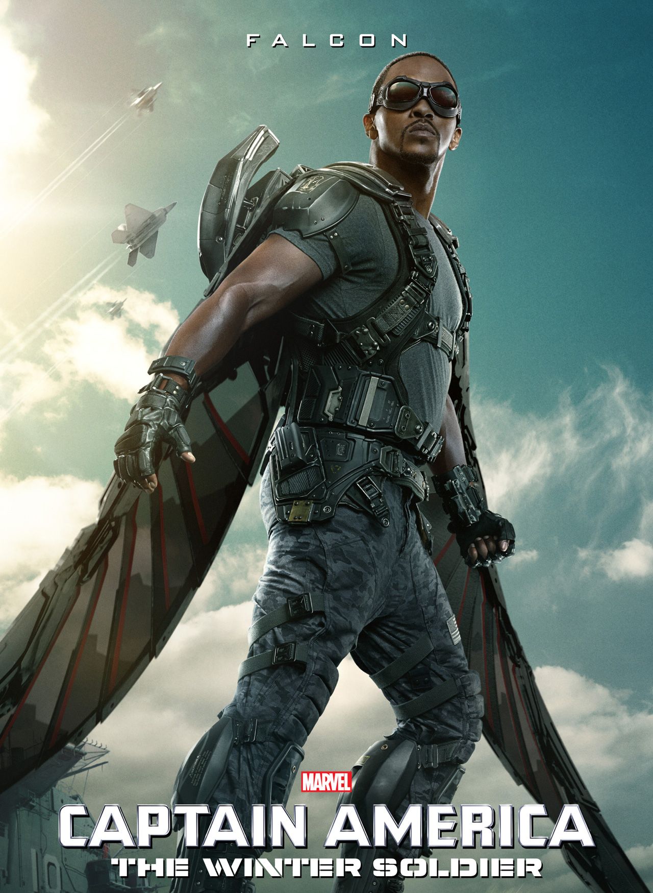 The Falcon character poster for Captain America: The Winter 