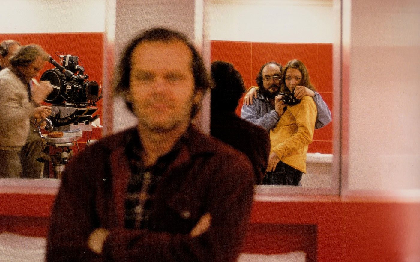 Self portrait of Stanley Kubrick with his daughter, Jack Nic
