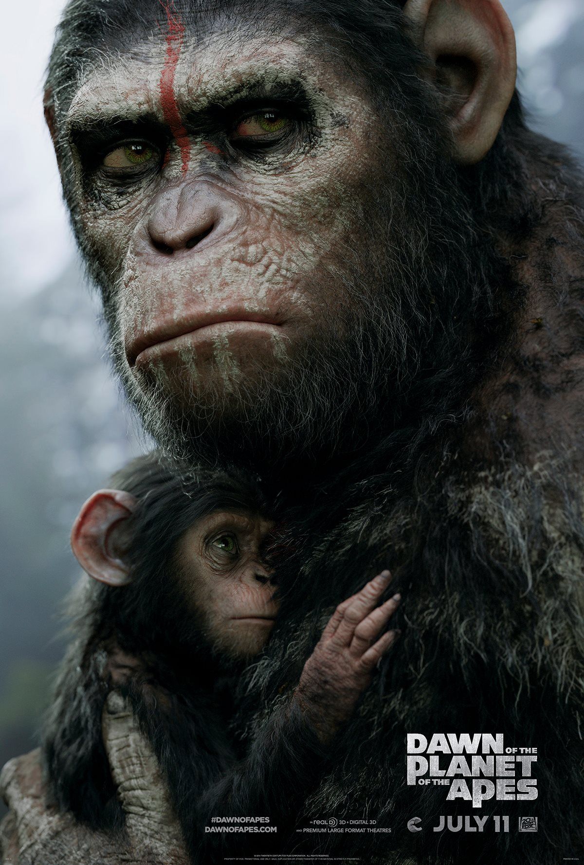 Latest poster for Dawn of the Planet of the Apes