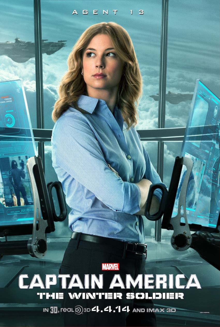 Agent 13 in Captain America: The Winter Soldier