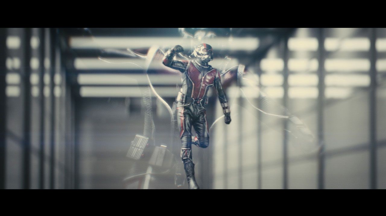 Ant-Man running in his full costume
