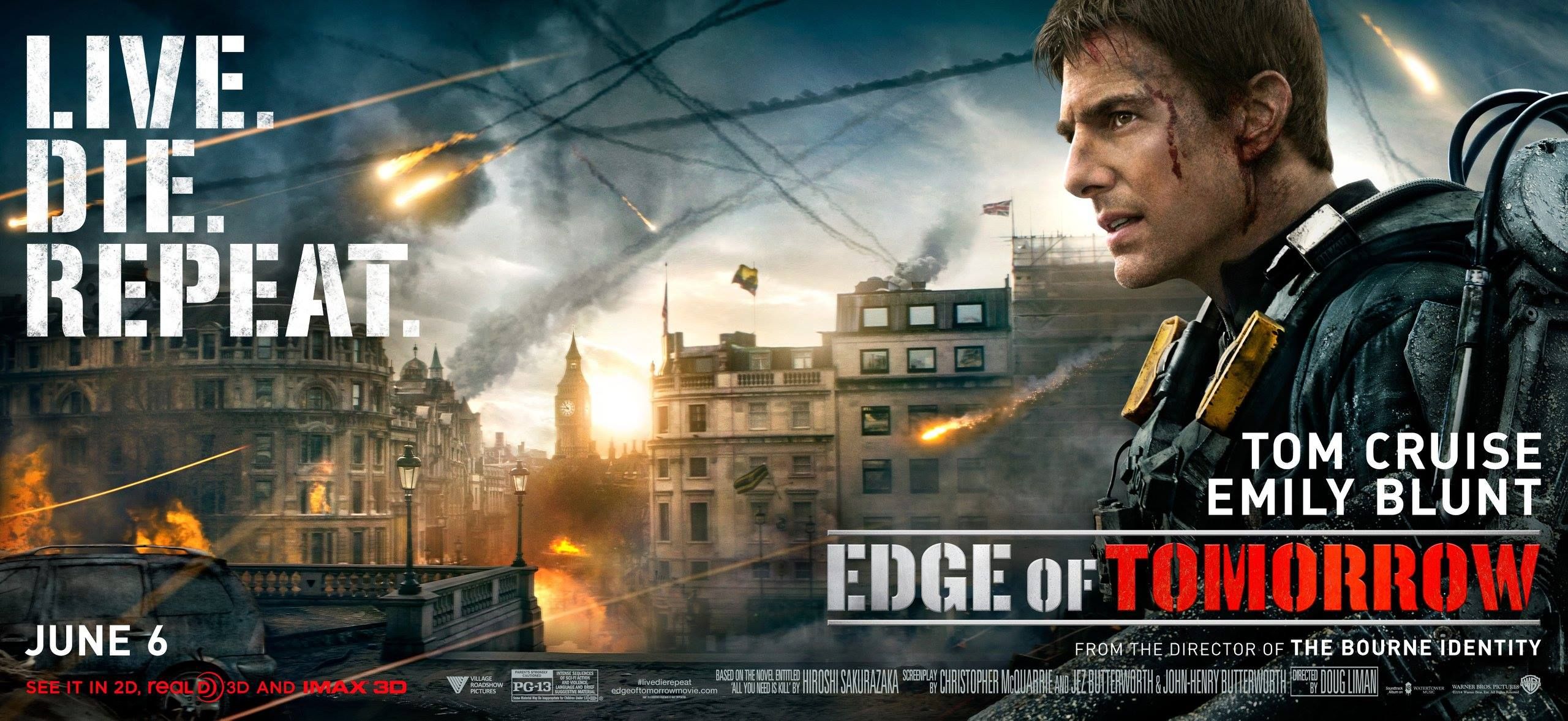 Tom Cruise is ready for war in Edge of Tomorrow banner