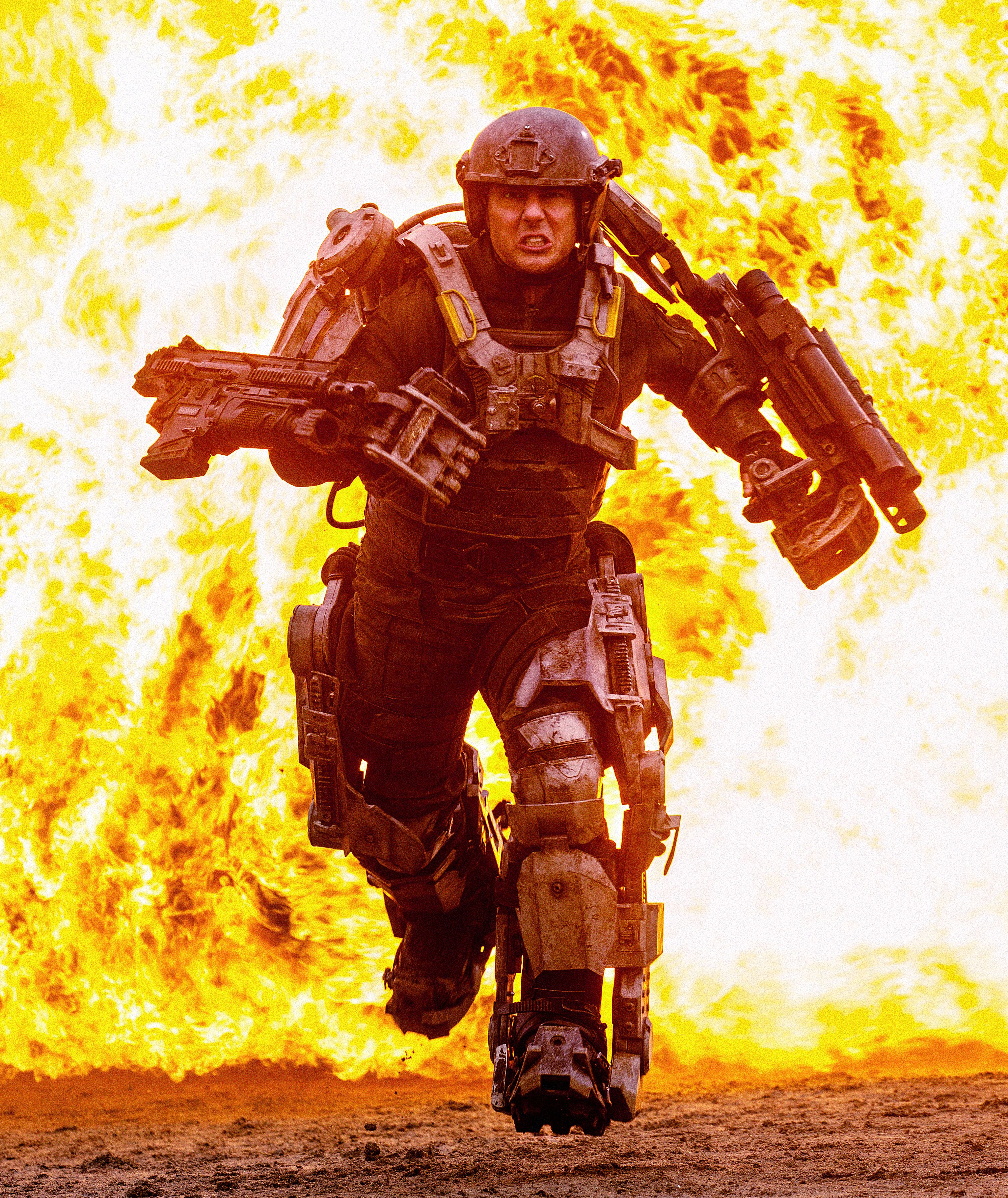 Tom Cruise extremely on fire, Edge of Tomorrow