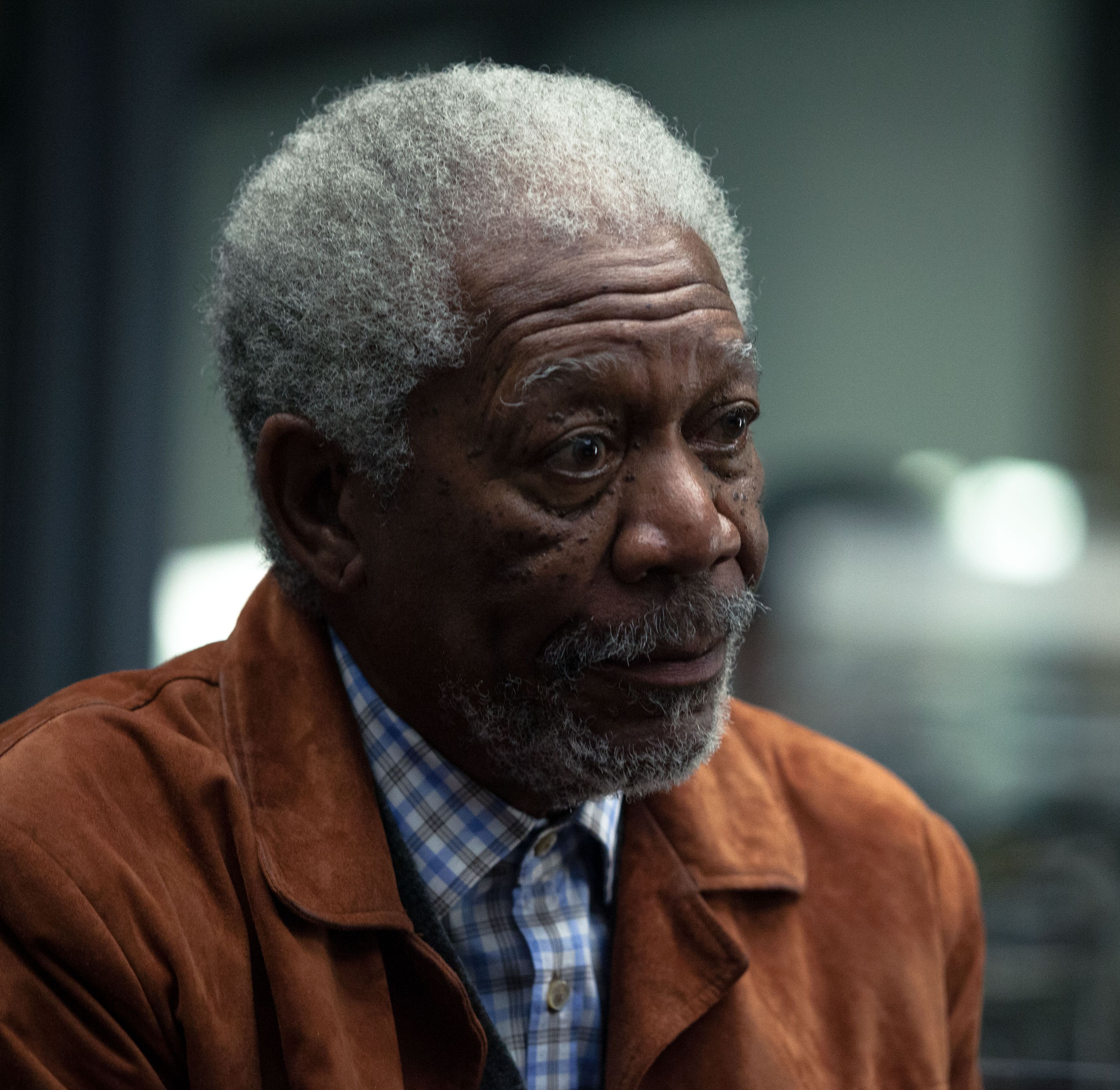 Morgan Freeman stunned in Transcendence