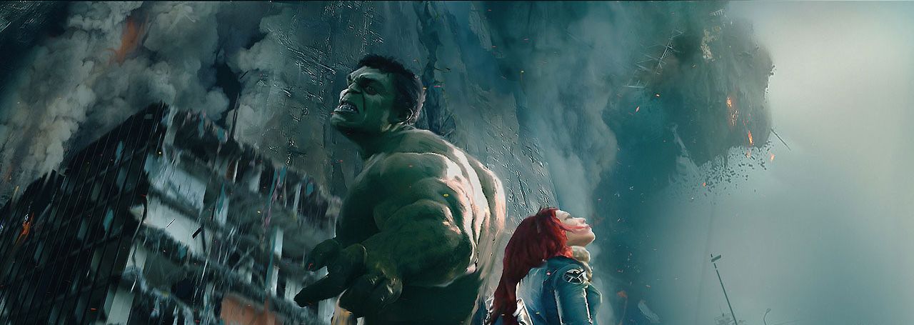 The Hulk and Scarlet Witch