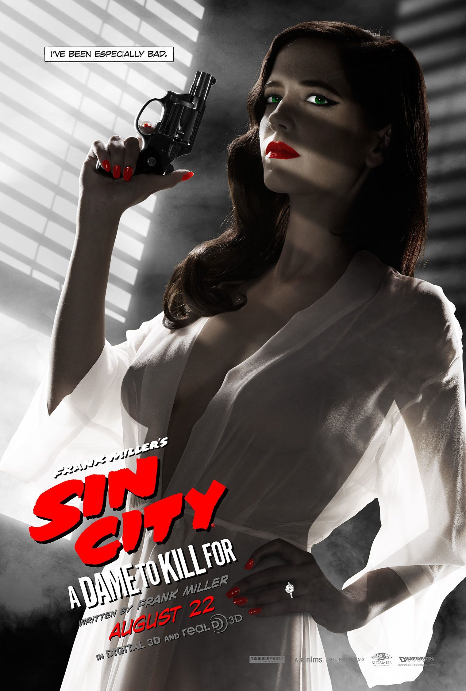 The MPAA rejected this Eva Green poster for Sin City: A Dame