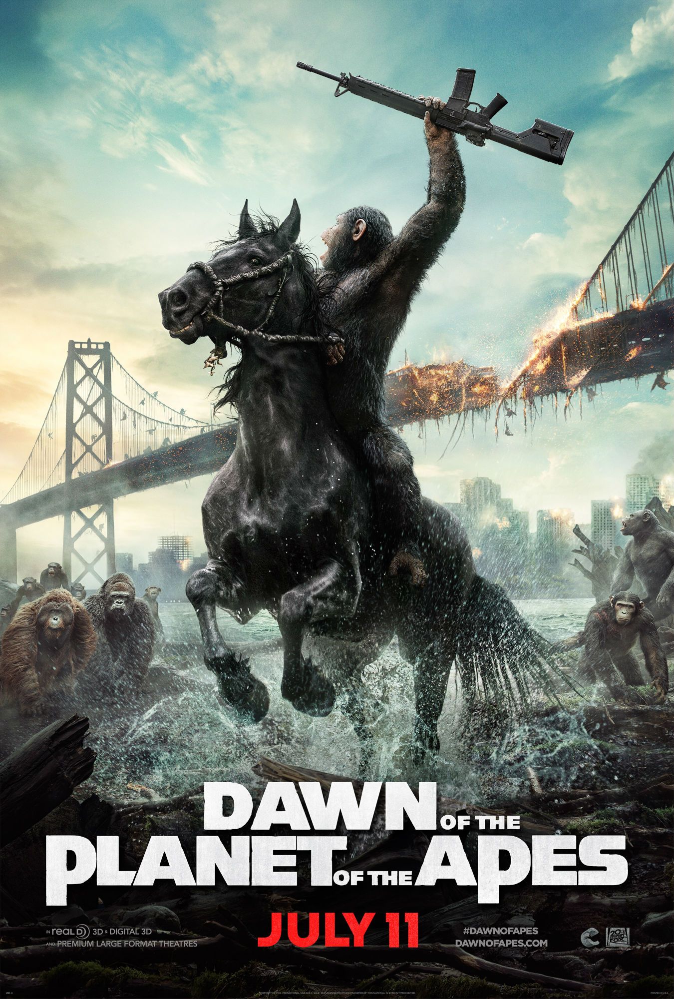 New &#039;Dawn of the Planet of the Apes&#039; poster