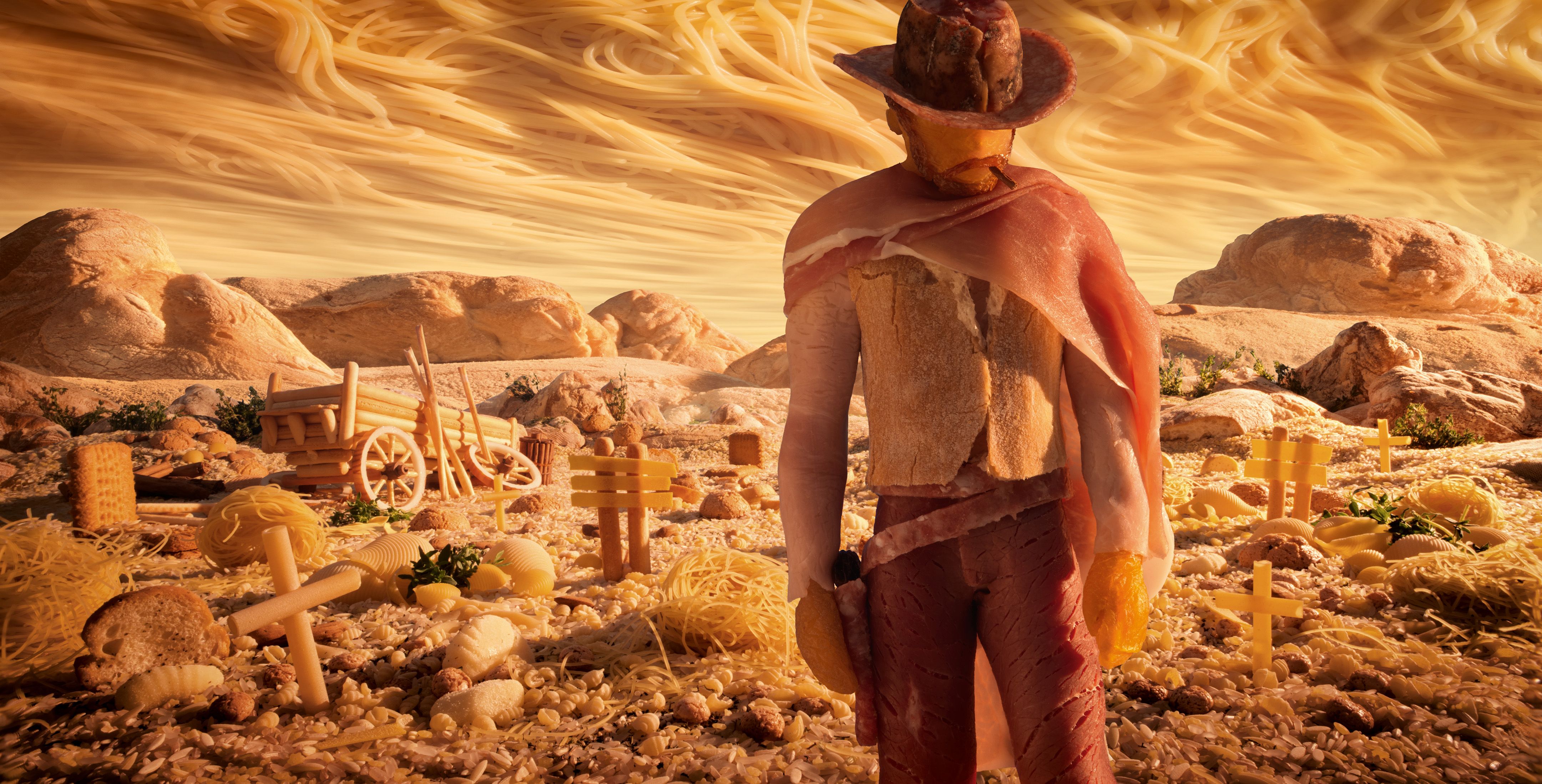 Spaghetti Western: The Good, The Bad &amp; The Ugly and Clint Eastwood re-created in food