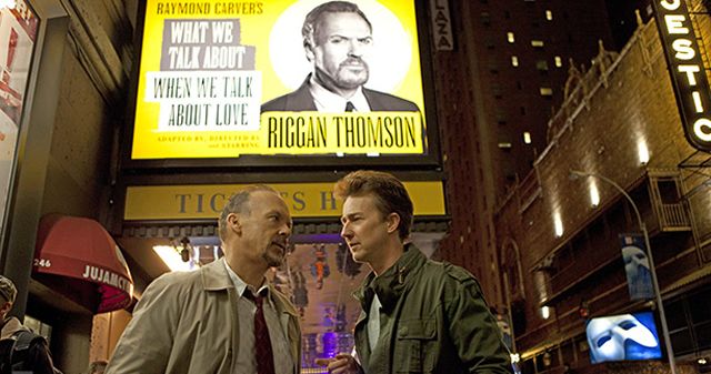 Edward Norton and Michael Keaton in Birdman