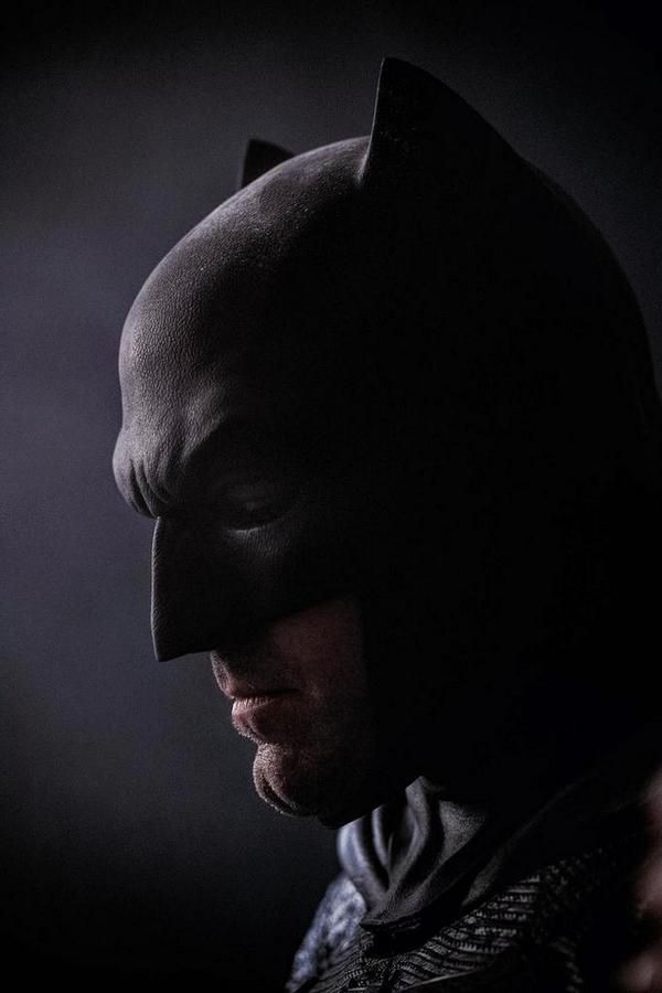 Close-up of Ben Affleck as Batman