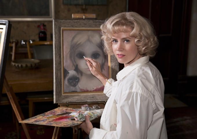 Amy Adams painting Big Eyes