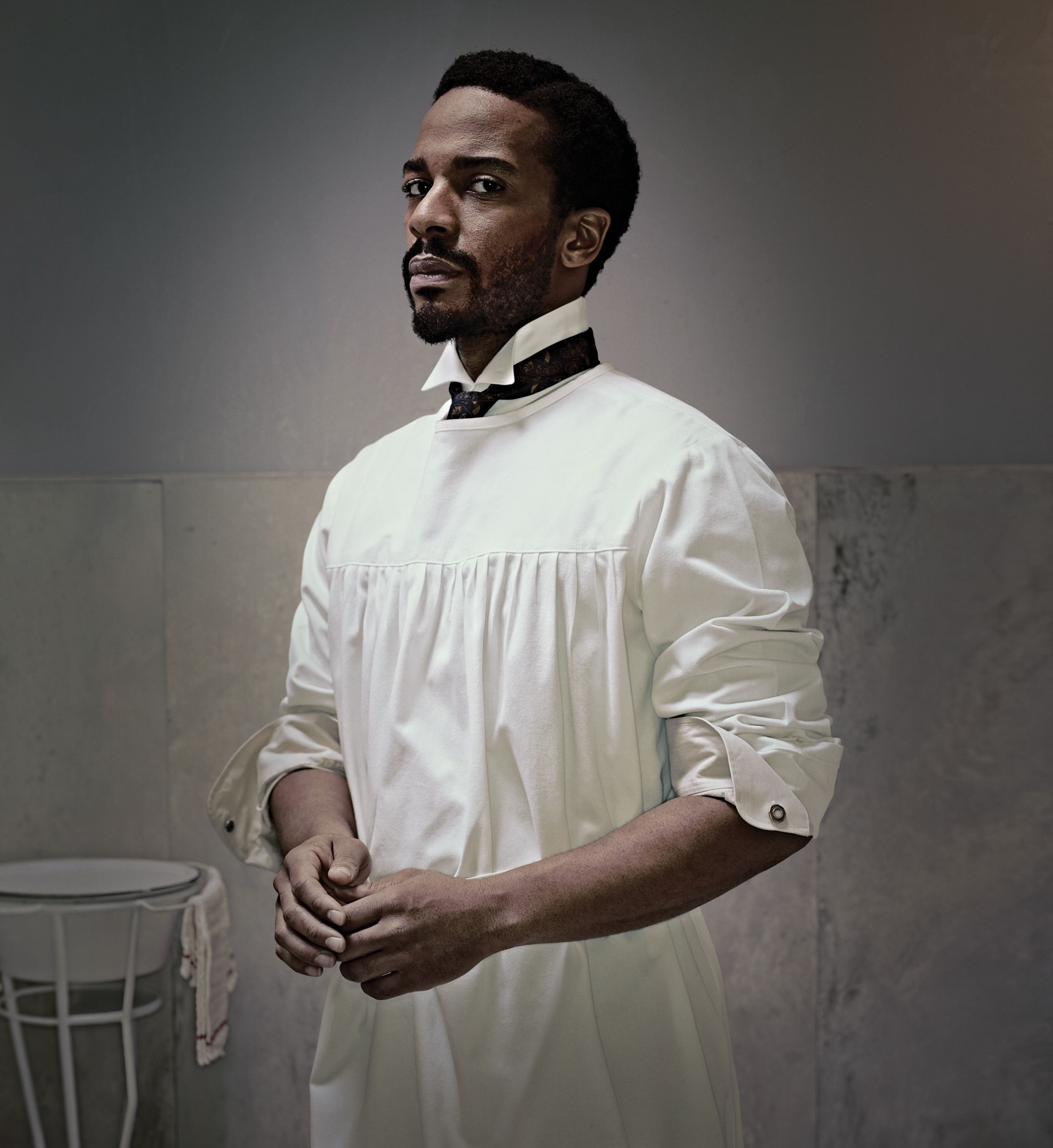 André Holland as Dr. Algernon Edwards in The Knick